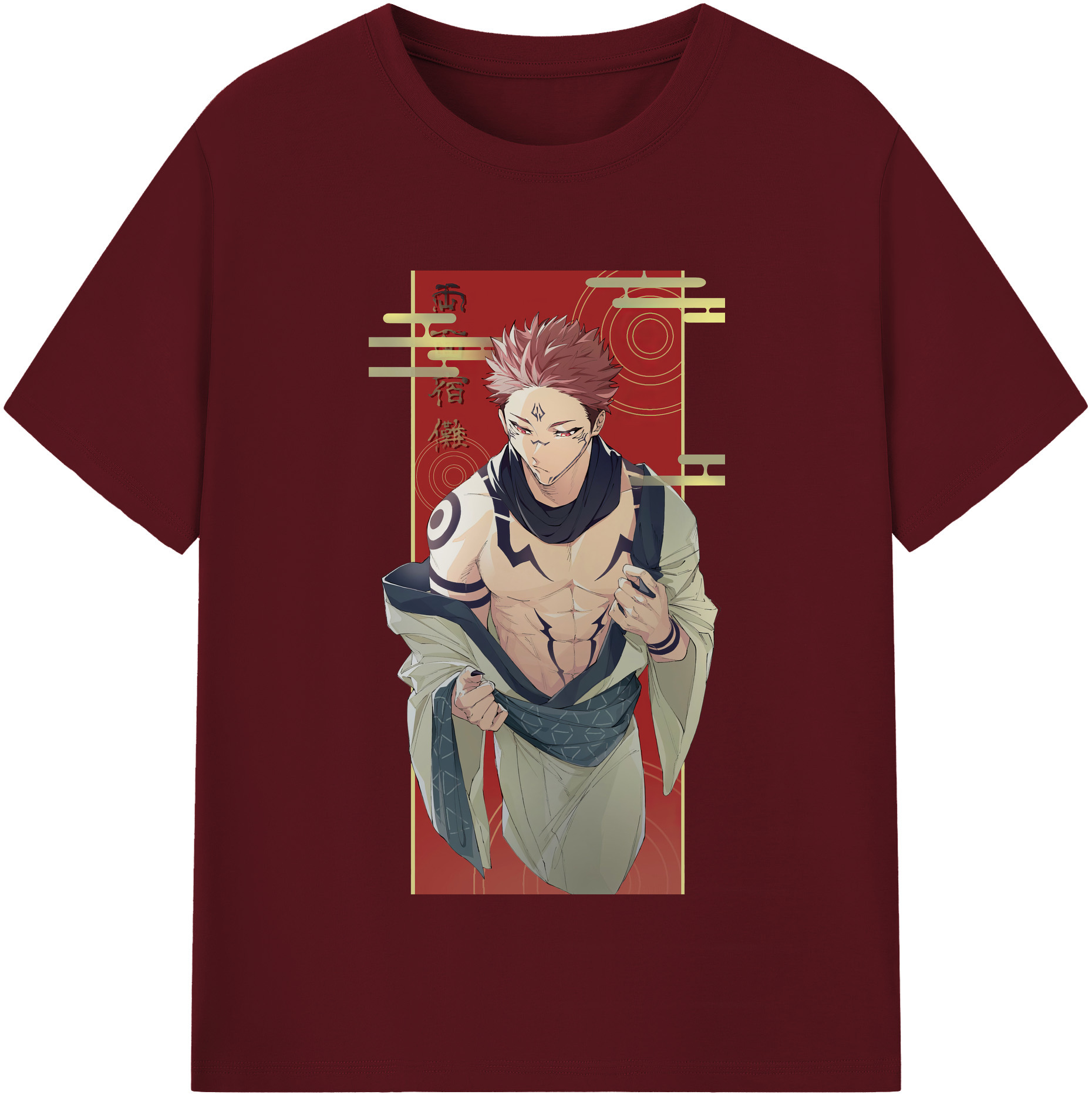 （画像用） 呪術廻戦 Jujutsu Kaisen 綿100％半袖Tシャツ（フロントプリント）